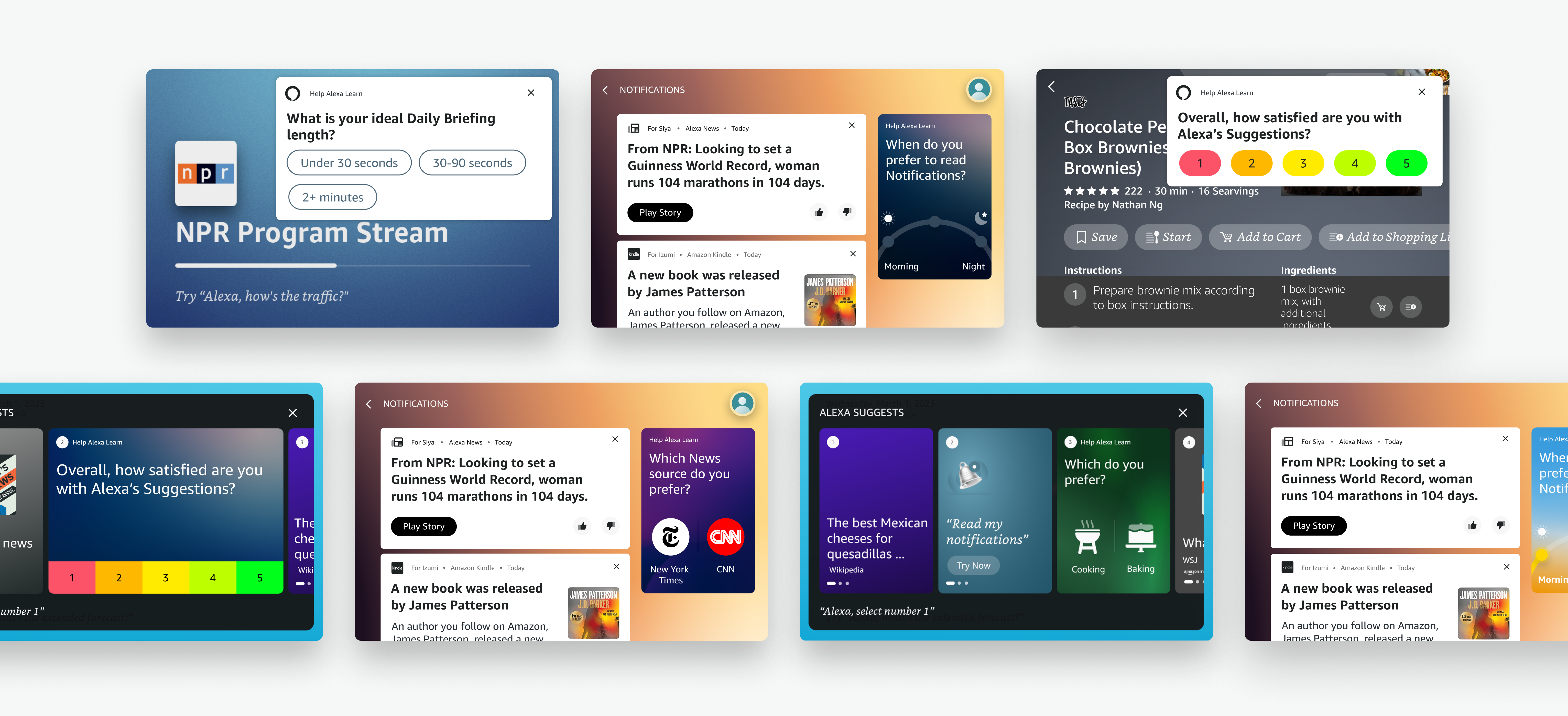 Alexa in-the-moment customer sentiment design mockup